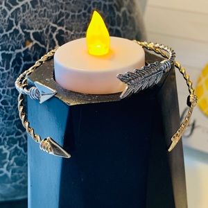 Arrow “gold” and “silver” bangle bracelets